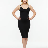 Shaper Eco-Friendly Spaghetti Strap V-Neck Seamless Dress
