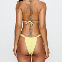 A Good Time Triangle Bikini Bottoms Yellow