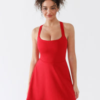 BRXL A-Line Twist-Back Cutout Tennis Dress