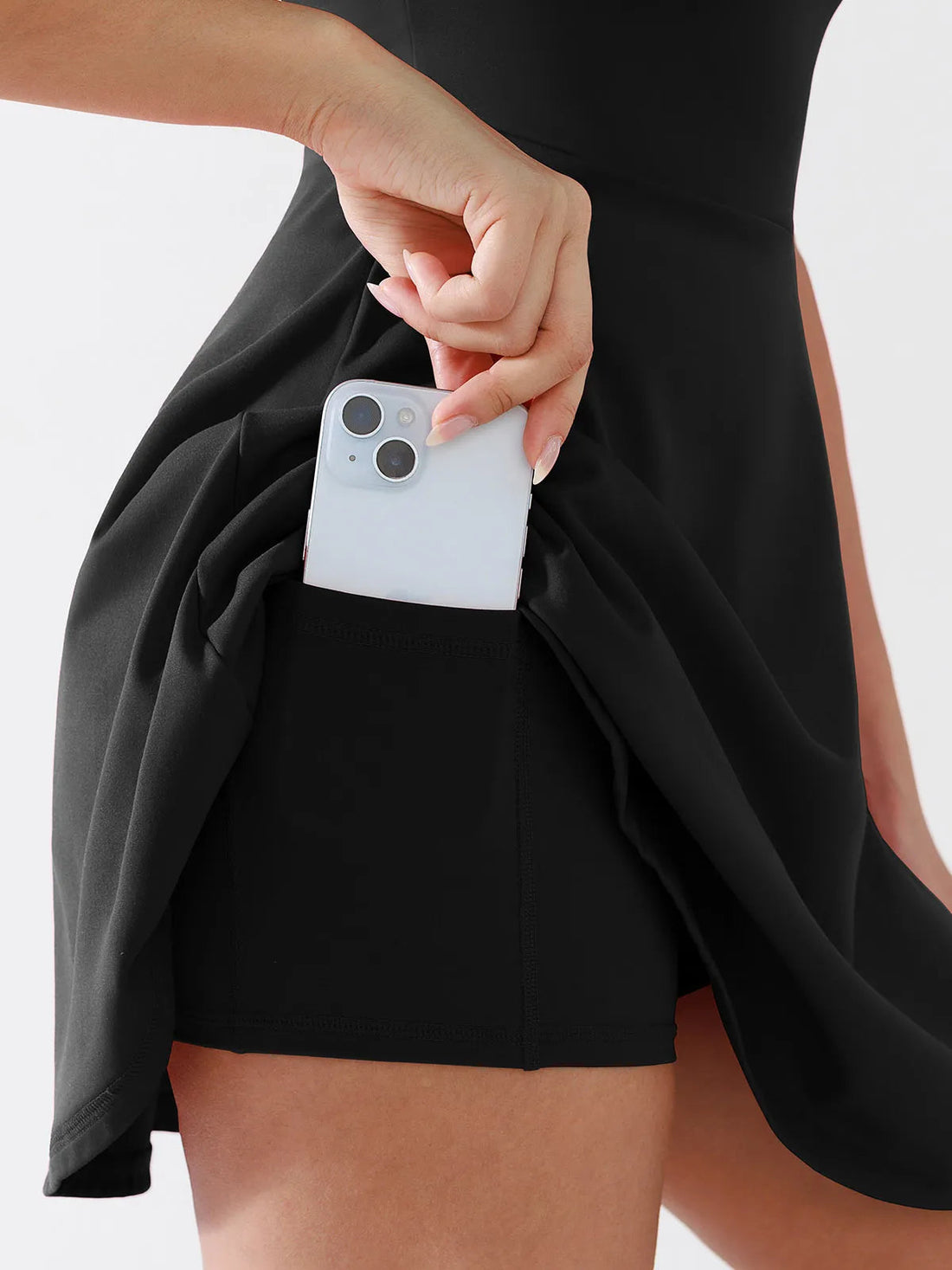 BRXL A-Line Twist-Back Cutout Tennis Dress