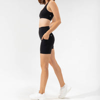Supersculpt™ Biker Short with Pockets - Black