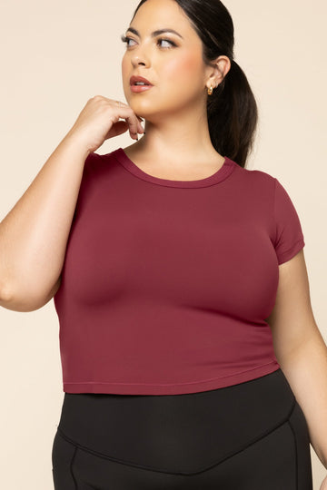 Call Me Baby Reversible Tee - Crimson