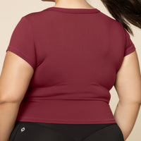 Call Me Baby Reversible Tee - Crimson
