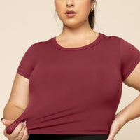 Call Me Baby Reversible Tee - Crimson