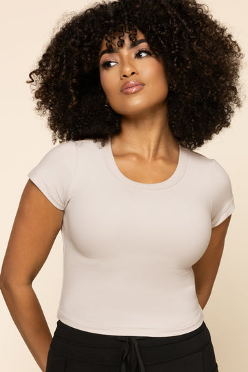 Call Me Baby Reversible Tee - Oat Milk