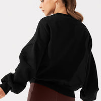 Cloud Crewneck Sweater - Black