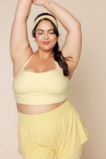 Daphne Corset Crop Top - Buttercream