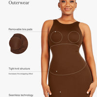Shapewear Eco-Friendly Sculpting Seamless Midi Dress Set