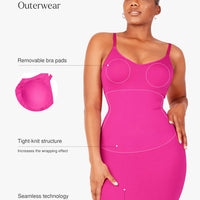 Shapewear Sleeveless Sculpting Seamless Dress Set