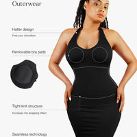 Shapewear Sleeveless Sculpting Seamless Dress Set