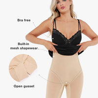 Shapewear Tummy Control Lace Inset Midi Dress