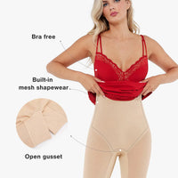 Shapewear Tummy Control Lace Inset Midi Dress