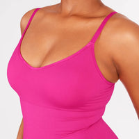 Shaper Eco-Friendly Spaghetti Strap V-Neck Seamless Dress