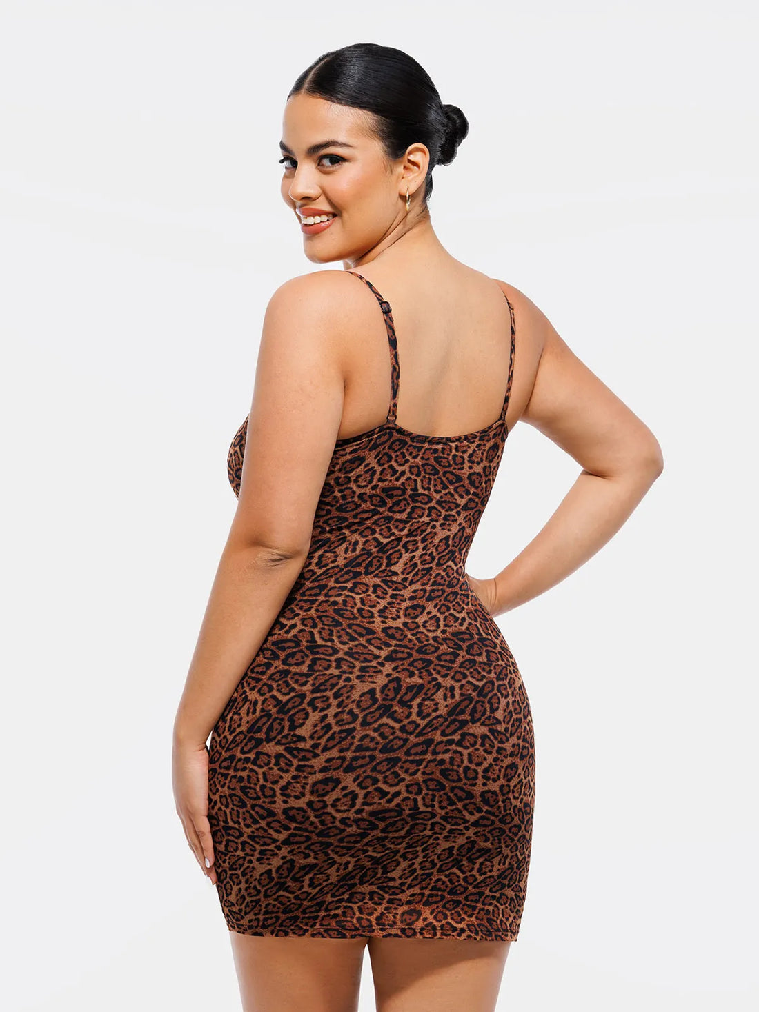 Popilush X Angela Shapewear Mesh Tummy Control Adjustable Strap Slip Dress