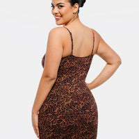 Popilush X Angela Shapewear Mesh Tummy Control Adjustable Strap Slip Dress