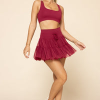Pirouette Skort - Ruby