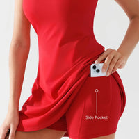 BRXL A-Line Cross-Back Tennis Dress