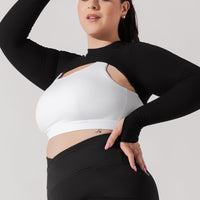 Relevé Ribbed Shrug - Black