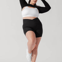 Relevé Ribbed Shrug - Black