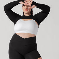 Relevé Ribbed Shrug - Black