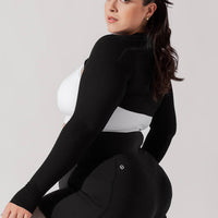 Relevé Ribbed Shrug - Black