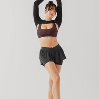 Relevé Ribbed Shrug - Black