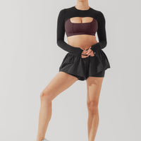 Relevé Ribbed Shrug - Black