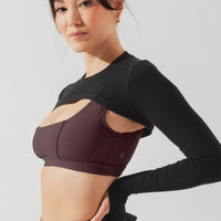 Relevé Ribbed Shrug - Black