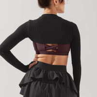 Relevé Ribbed Shrug - Black