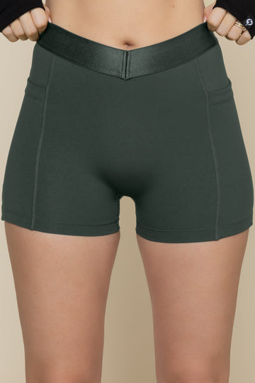 Contour Booty Short - Deep Forest