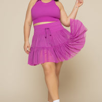 Pirouette Skort - Royal Orchid