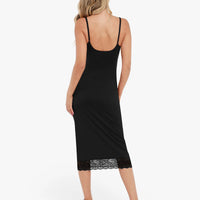 Shapewear Tummy Control Lace Inset Midi Dress