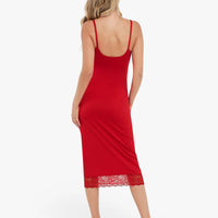 Shapewear Tummy Control Lace Inset Midi Dress