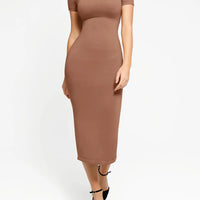 Shapewear Eco-Friendly Sculpting Seamless Midi Dress Set