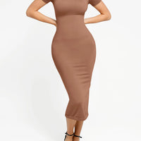 Shapewear Eco-Friendly Sculpting Seamless Midi Dress Set