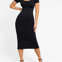 Shapewear Eco-Friendly Sculpting Seamless Midi Dress Set