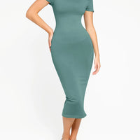 Shapewear Eco-Friendly Sculpting Seamless Midi Dress Set