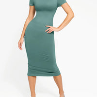Shapewear Eco-Friendly Sculpting Seamless Midi Dress Set