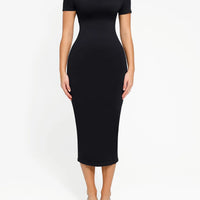 Shapewear Eco-Friendly Sculpting Seamless Midi Dress Set
