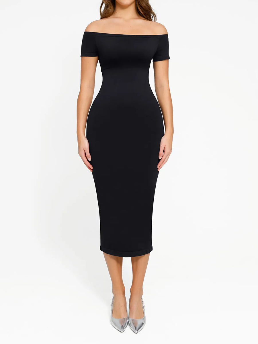 Shapewear Eco-Friendly Sculpting Seamless Midi Dress Set