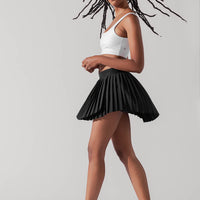 Ace ‘em Pleated Skort - Black