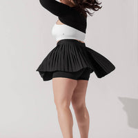 Ace ‘em Pleated Skort - Black