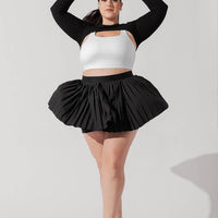 Ace ‘em Pleated Skort - Black