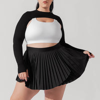 Ace ‘em Pleated Skort - Black