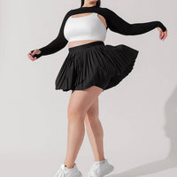 Ace ‘em Pleated Skort - Black