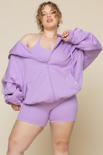 Zip Cloud Hoodie - Mystic Purple