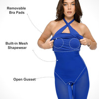 Shapewear Built-In Sculpting Midi Dress or Jumpsuit