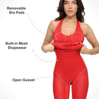 Shapewear Built-In Sculpting Midi Dress or Jumpsuit