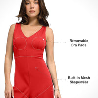 Shapewear Built-In Sculpting Midi Dress or Jumpsuit