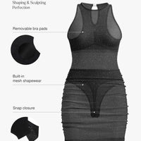Shapewear Metallic Seamless Sculpting Dress